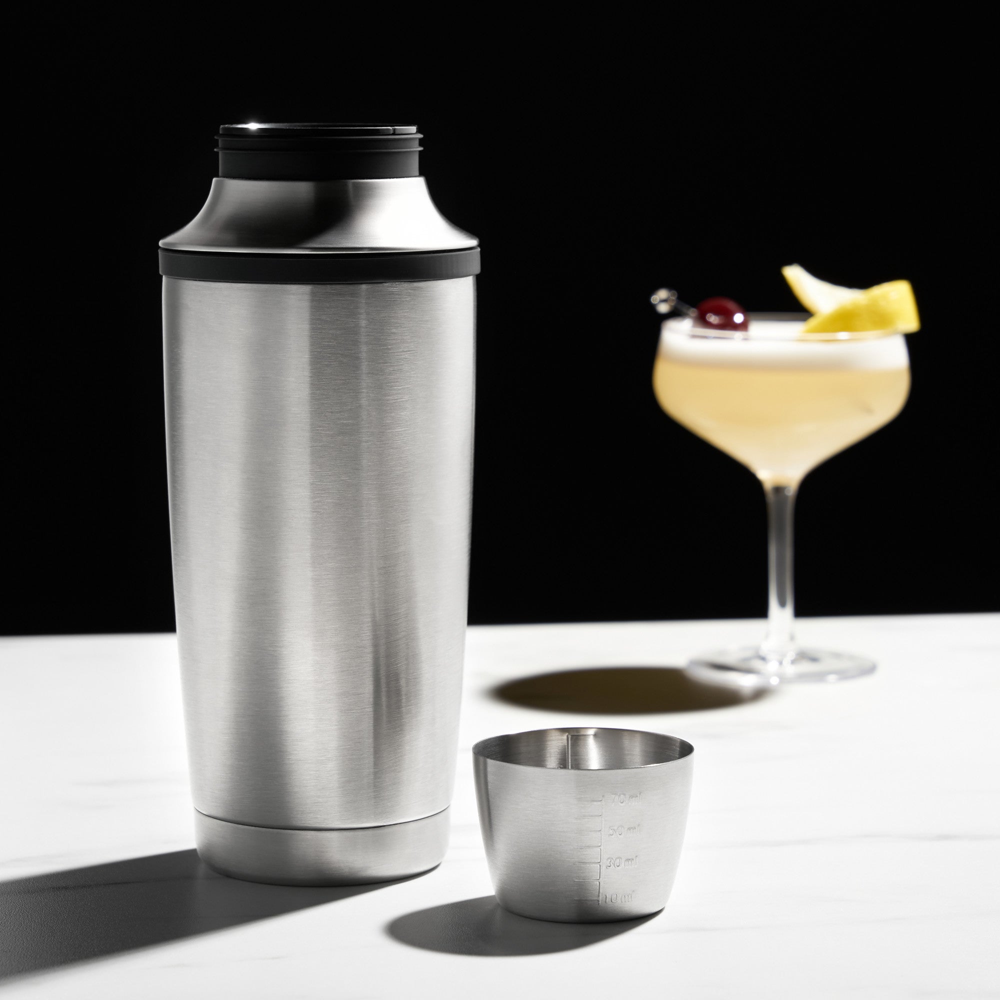 Host Cocktail Shaker Double-walled Cup With Citrus Reamer