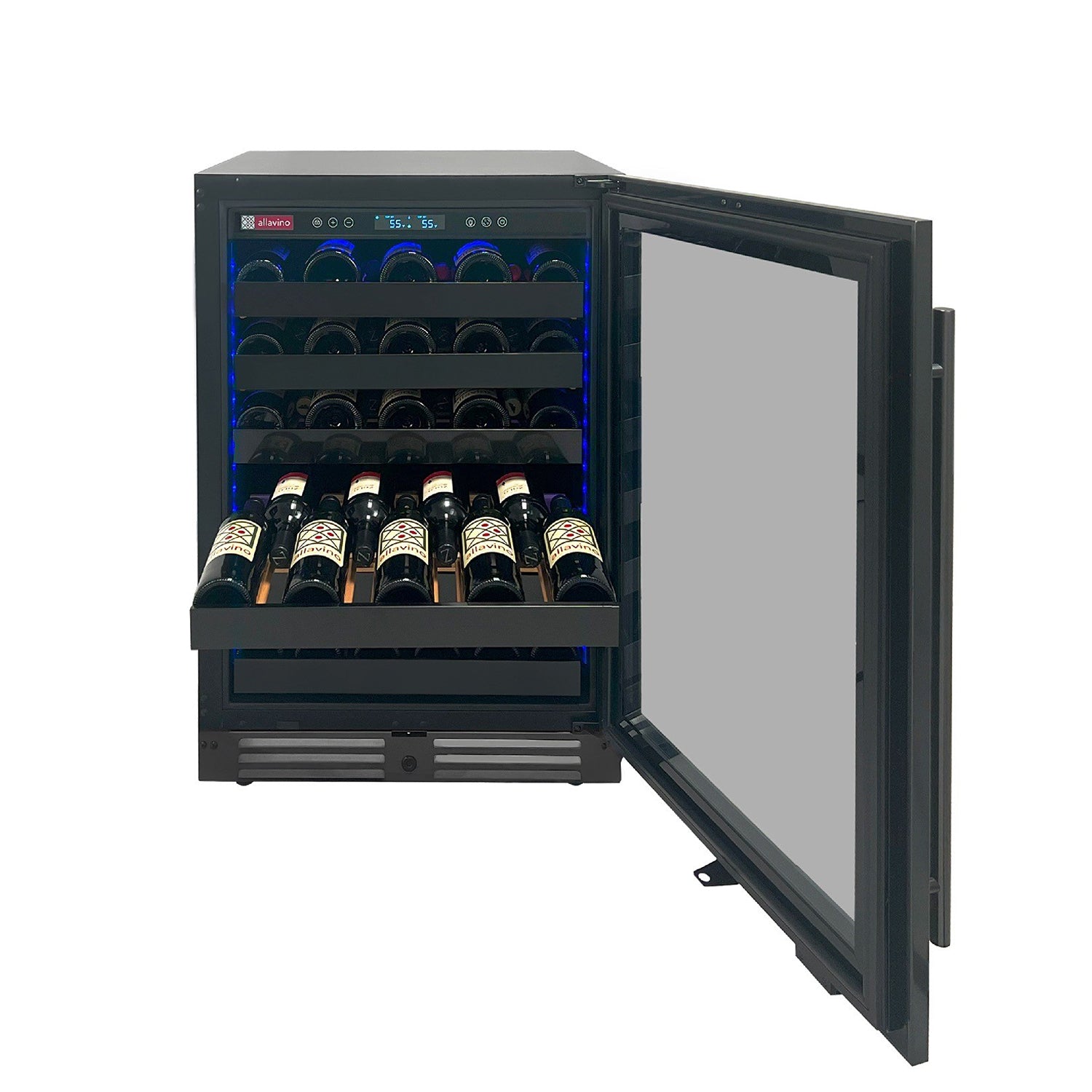 Allavino - 24" 50 Bottle Reserva Series Single Zone Black Stainless Steel Wine Cooler (BDW5034S-1BSR)