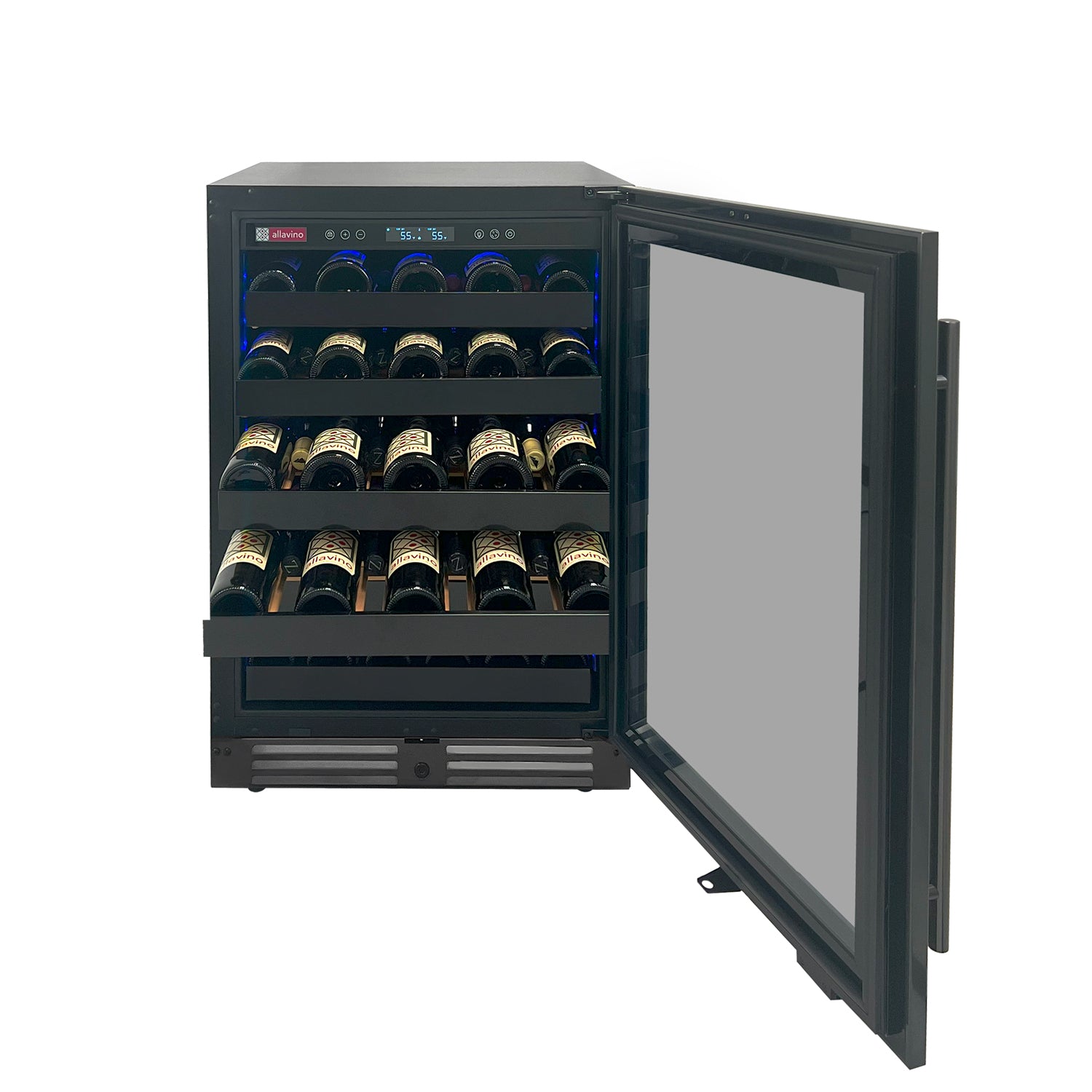 Allavino - 24" 50 Bottle Reserva Series Single Zone Black Stainless Steel Wine Cooler (BDW5034S-1BSR)
