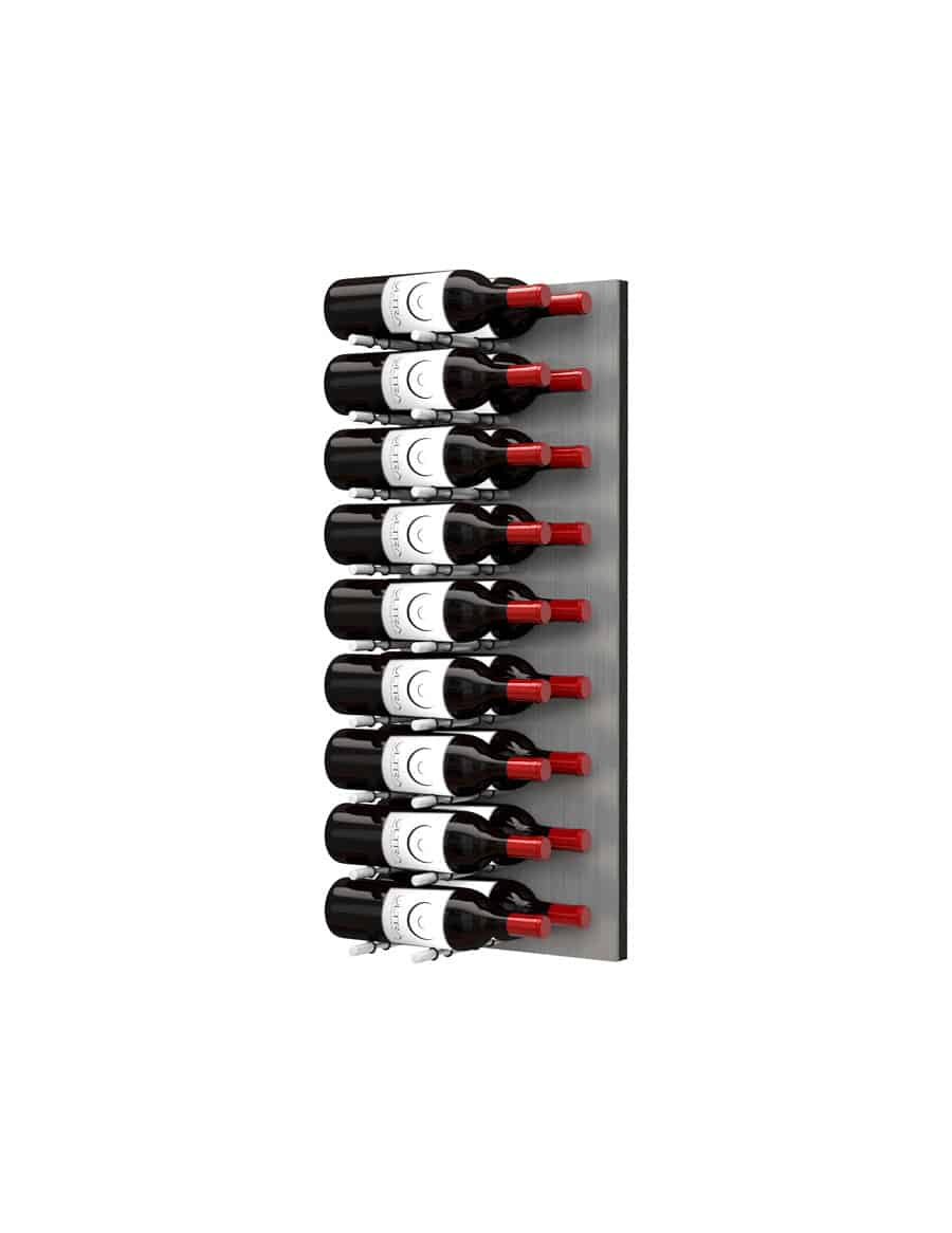 Ultra Wine Racks Fusion HZ Label-Out Wine Wall Alumasteel (3 Foot) w/ LED Option