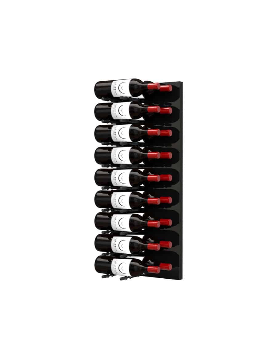 Ultra Wine Racks Fusion HZ Label-Out Wine Wall Black Acrylic (3 Foot)