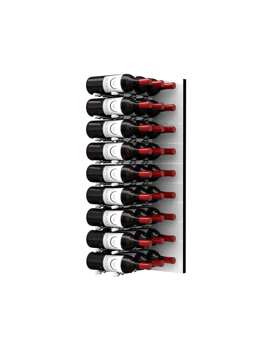 Ultra Wine Racks Fusion HZ Label-Out Wine Wall White Acrylic (3 Foot)
