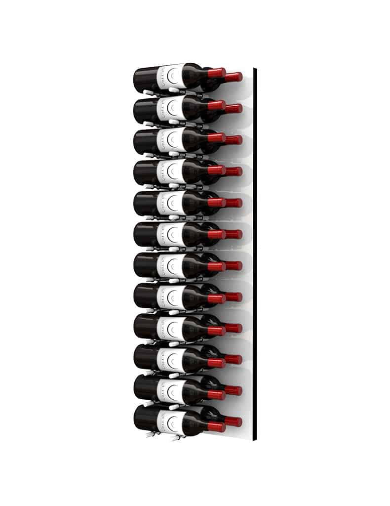 Ultra Wine Racks Fusion HZ Label Out Wine Wall White Acrylic (4 Foot)