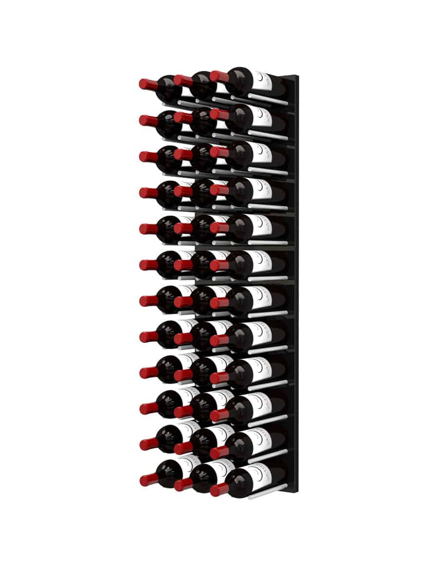 Ultra Wine Racks Fusion ST Cork-Out Wine Wall Black Acrylic (4 Foot)