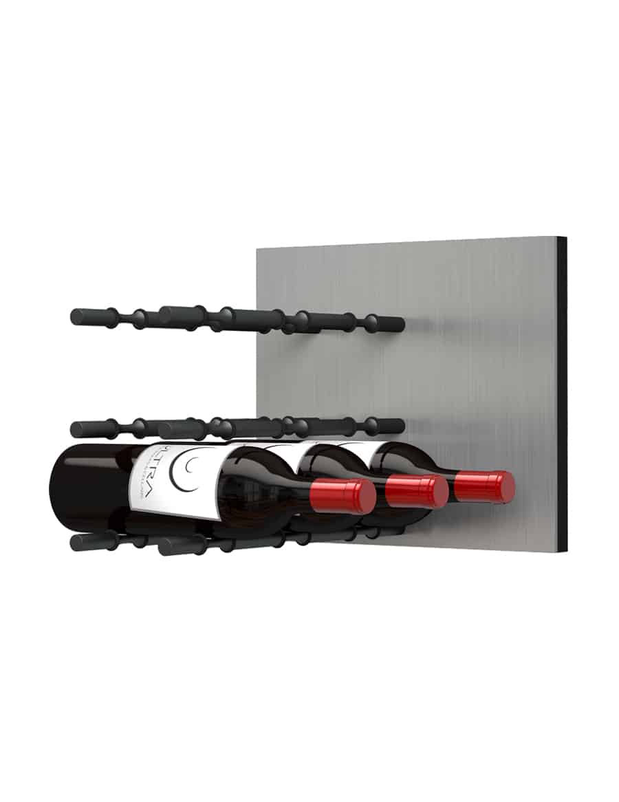 Ultra Wine Racks HZ Fusion Panel Wine Rack — Alumasteel (3 To 9 Bottles)