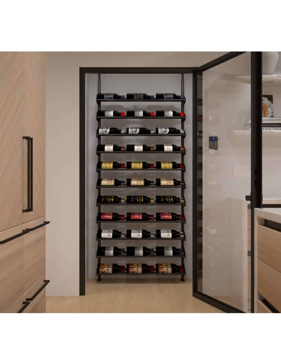 Ultra Wine Racks Showcase Standard Cascade Kits (66-99 Bottles)