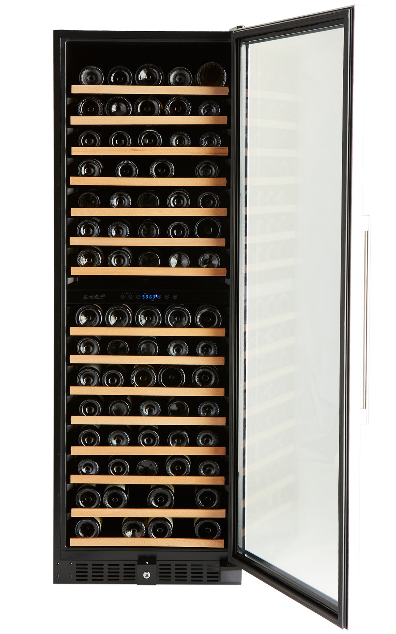 Smith & Hanks - 24" 166 Bottle Premium Dual Zone Wine Cooler with Seamless Stainless Steel Trim Door (RE100041)