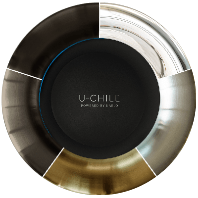 U-Line - U-Chill® Plus In-Counter Cooling Cylinder 115v, Premium lighting + Color Gradient and Boost Mode Rapid Chill (UCC2A)