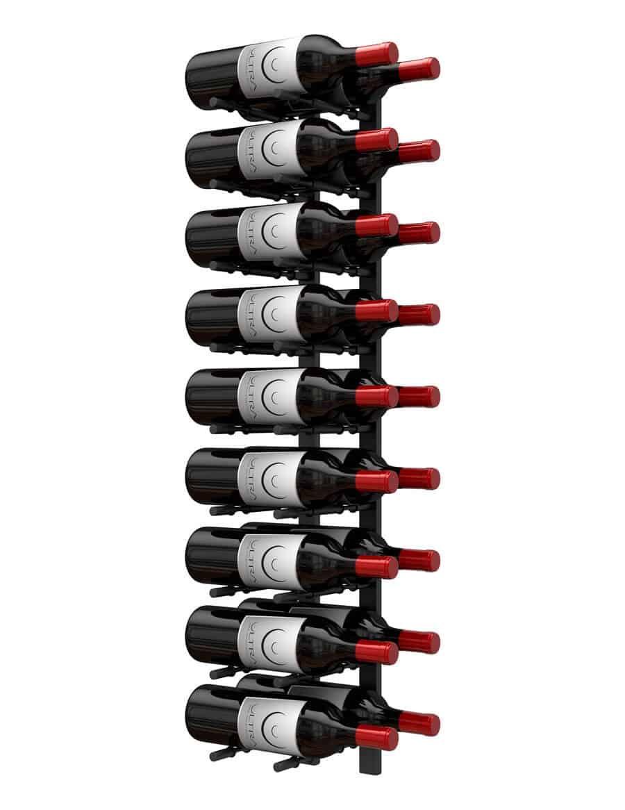 Ultra Wine Racks HZ Wall Rails – 3FT Metal Wine Rack (9 To 27 Bottles)