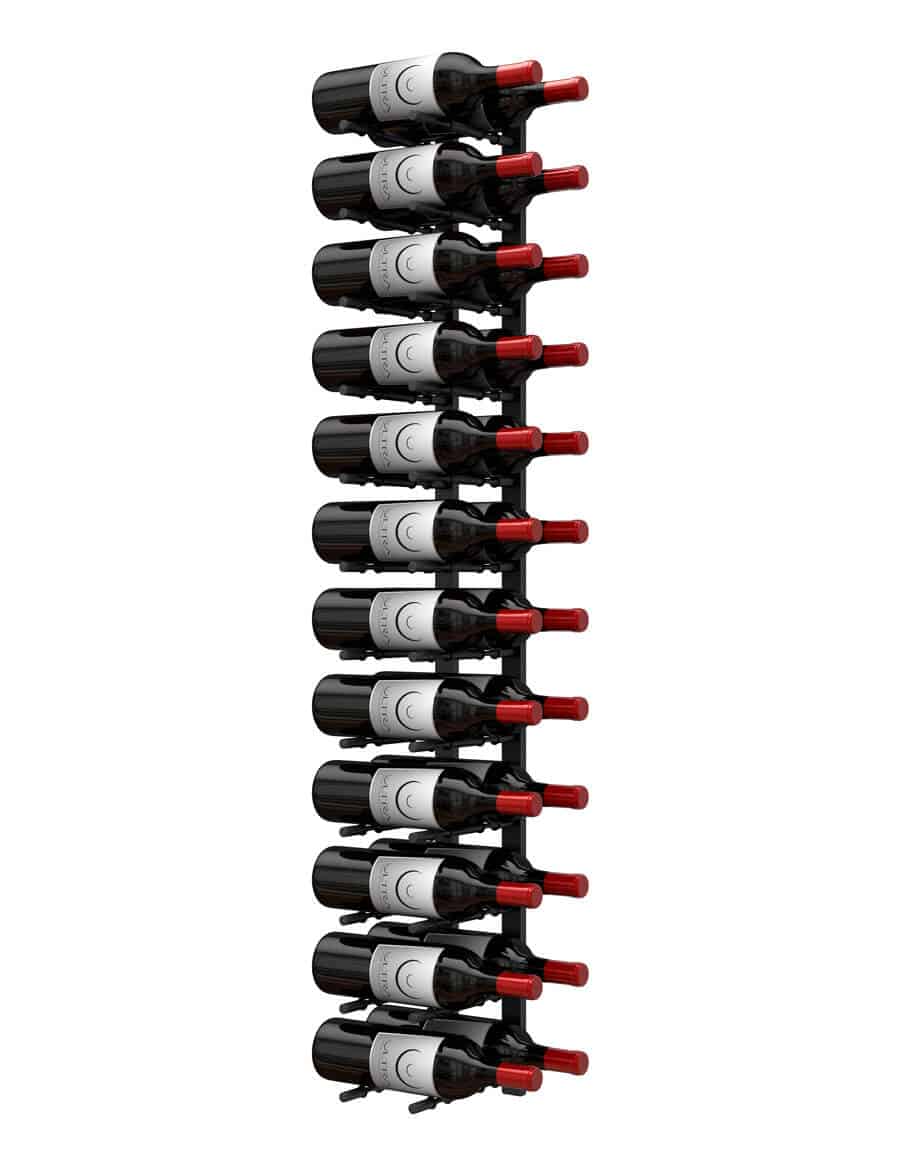 Ultra Wine Racks HZ Wall Rails – 4FT Metal Wine Rack (12 To 36 Bottles)