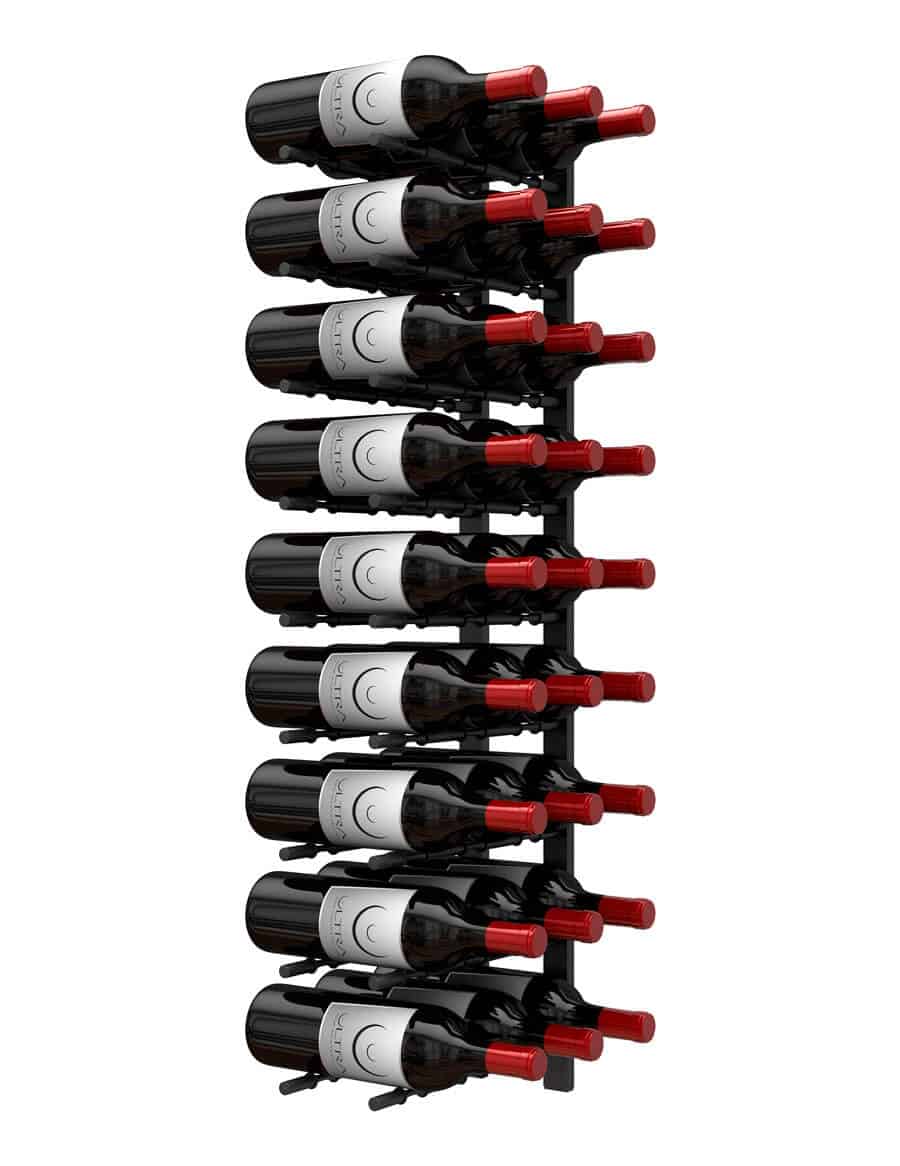Ultra Wine Racks HZ Wall Rails – 3FT Metal Wine Rack (9 To 27 Bottles)