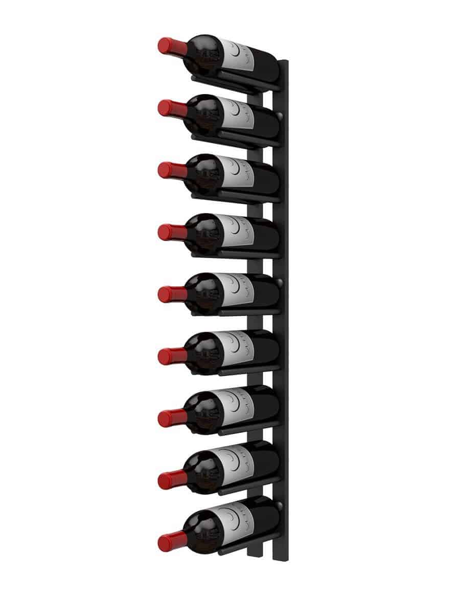 Ultra Wine Racks Straight Wall Rails – 3FT Metal Wine Rack (9 Bottles)