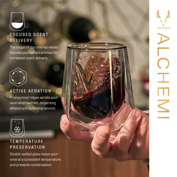 Alchemi Aerating Wine Tasting Glass by Viski (10986)