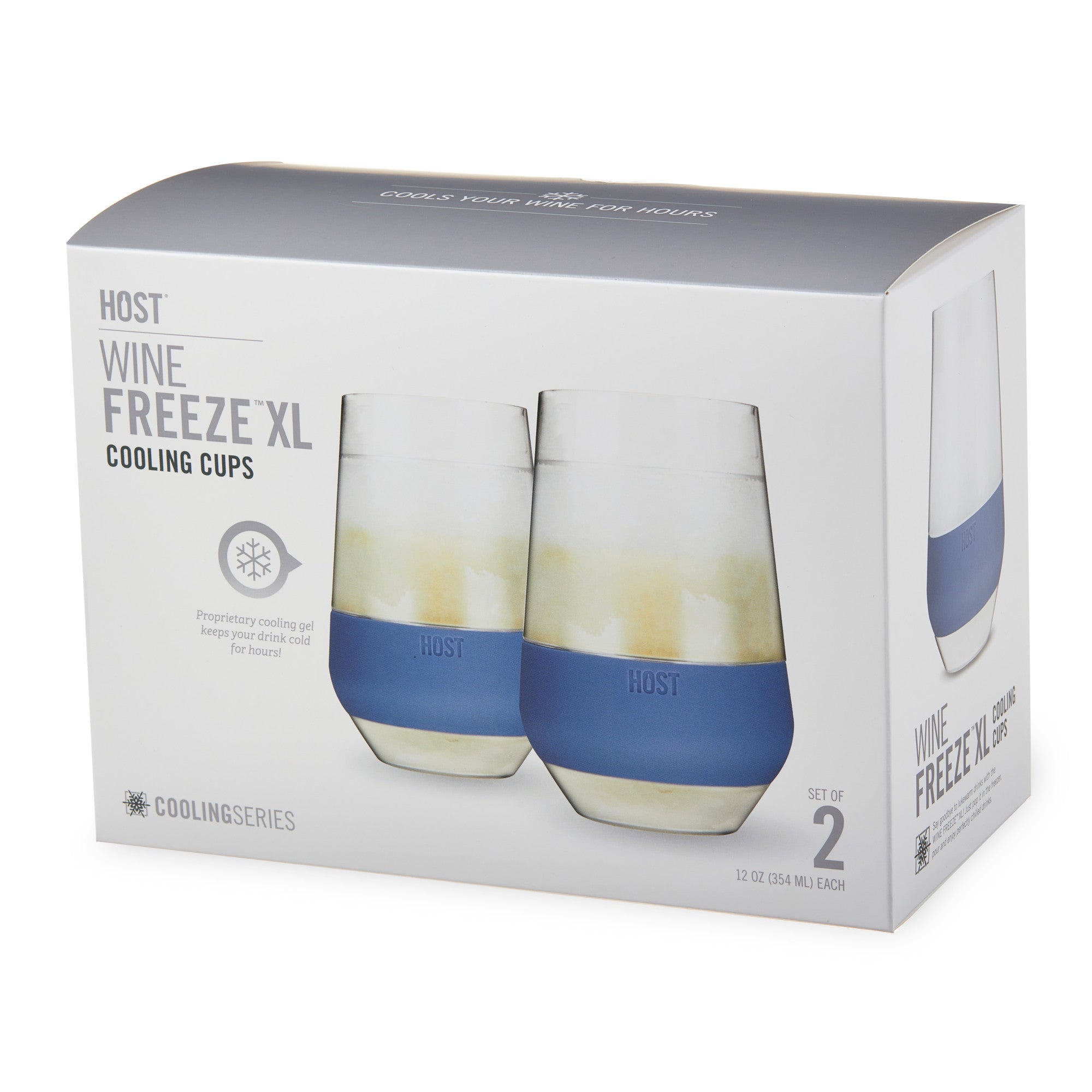 Wine FREEZE™ XL in Slate Blue (set of 2) by HOST® (10028)