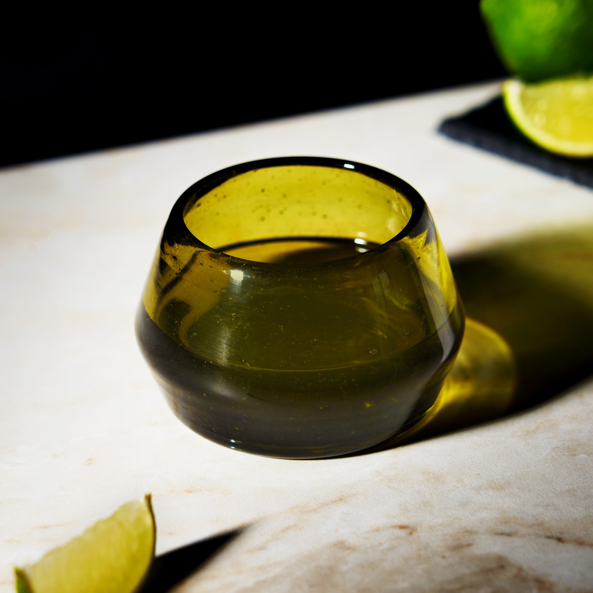Tequila Copita Glass in Green by Viski
