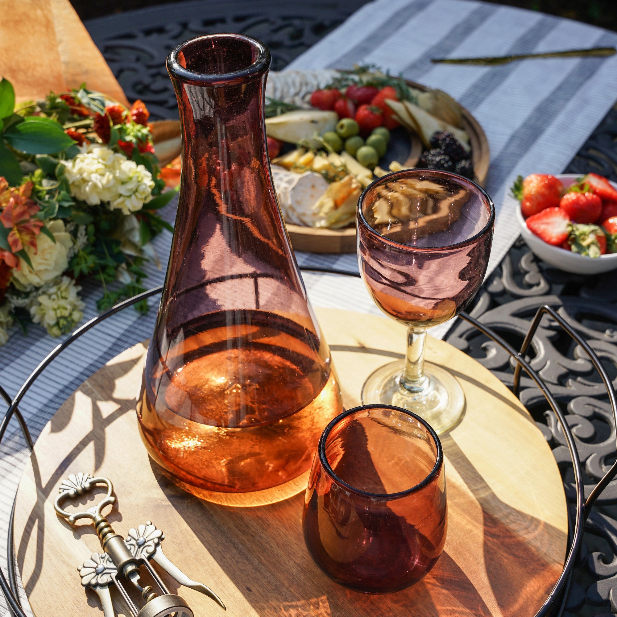 Rosado Stemmed Wine Glass Set by Twine Living (11025)