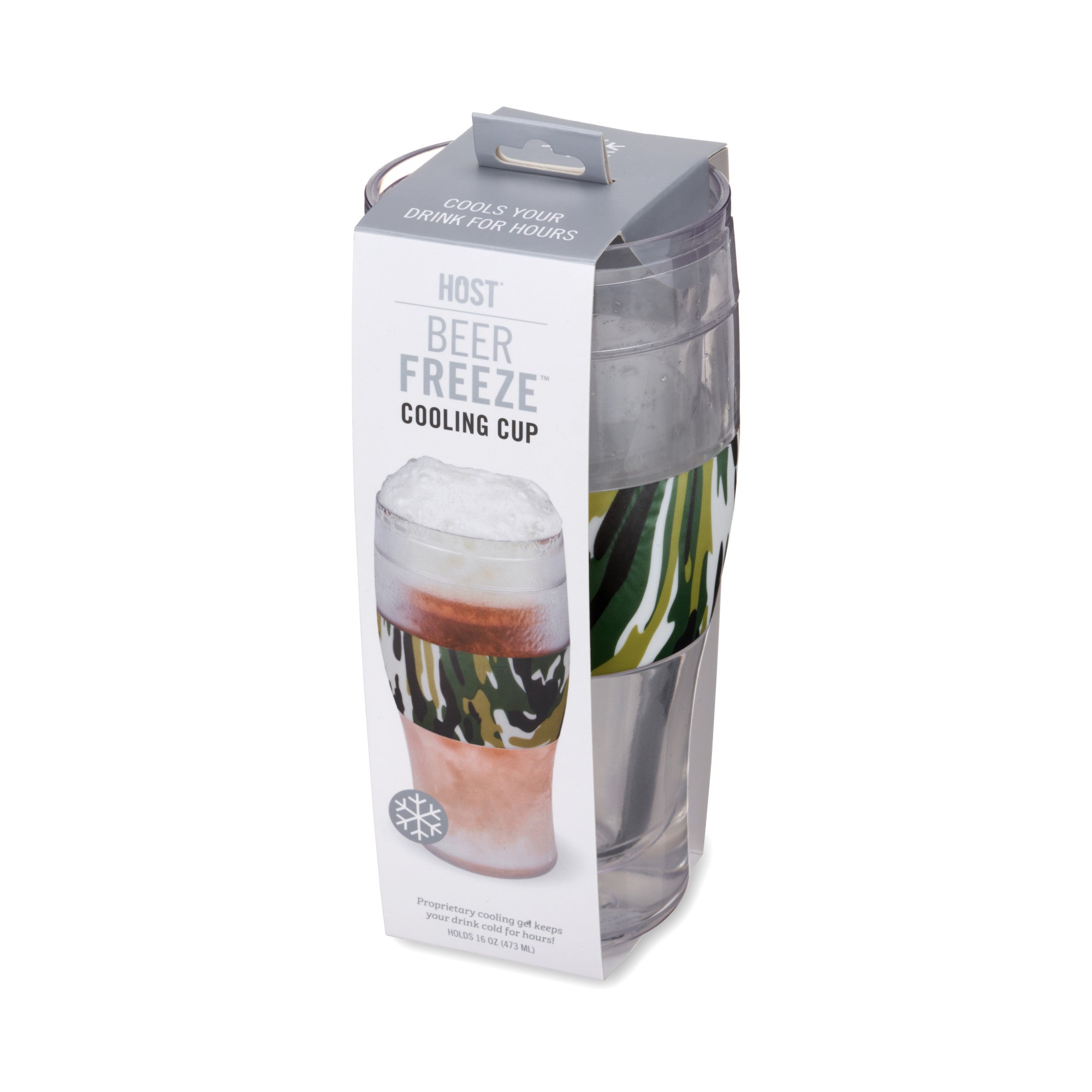 Beer FREEZE™ Cooling Cup in Green Camo (single) by HOST® (10051)