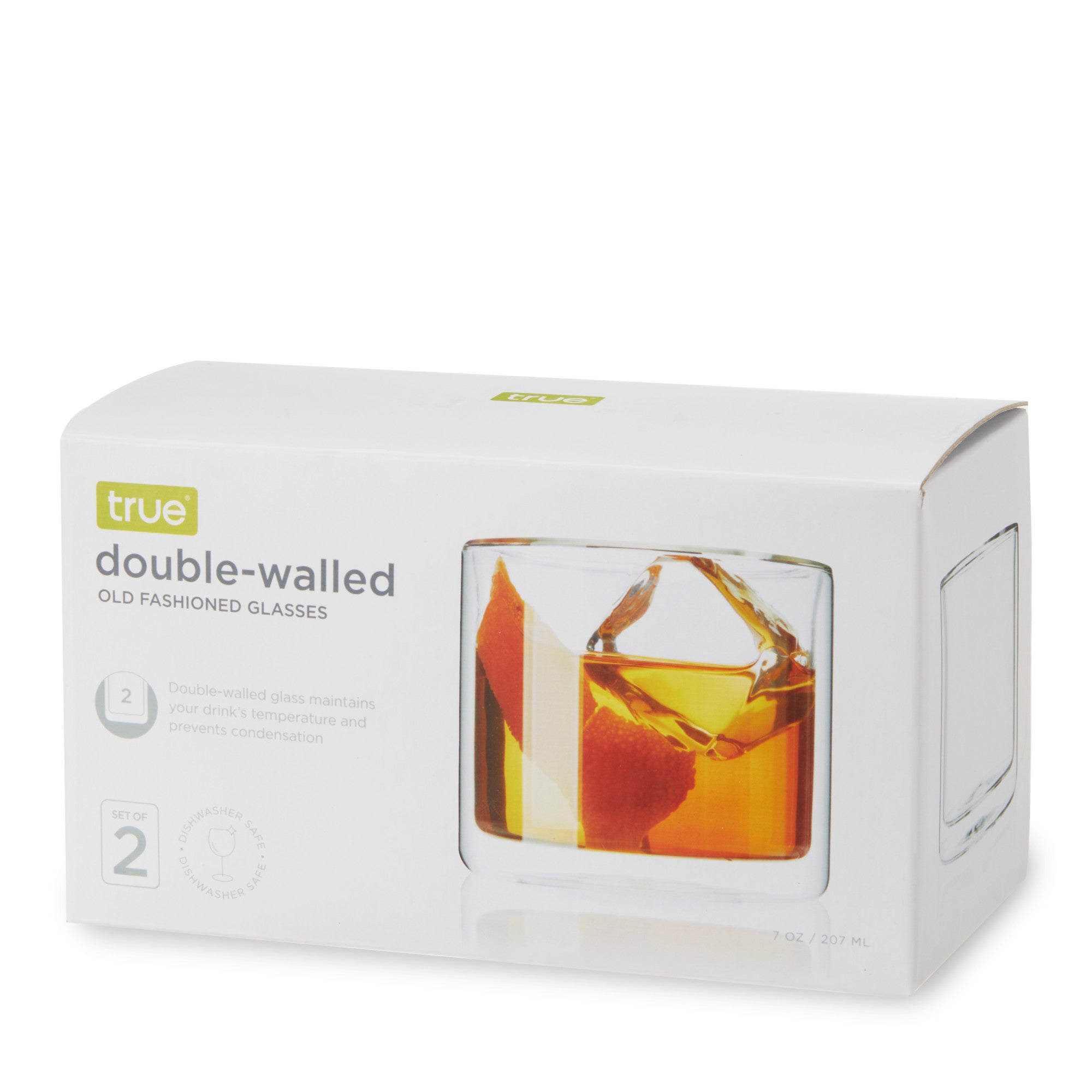 Double Walled Old Fashioned Glasses by True (set of 2)
