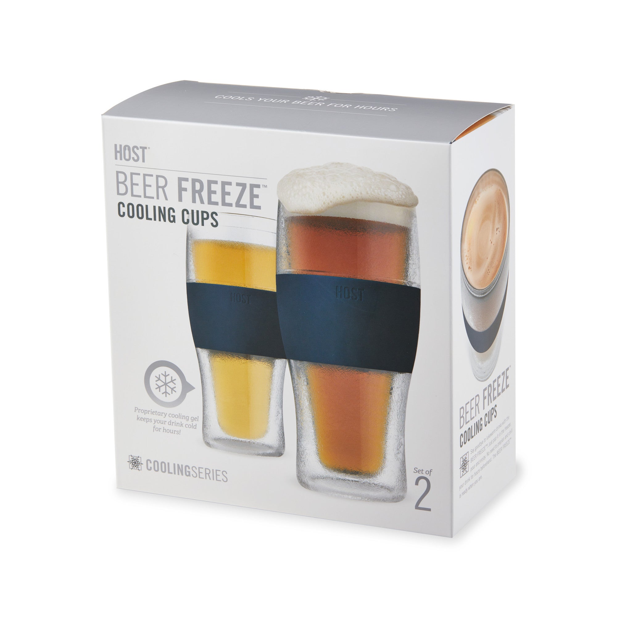 Beer FREEZE™ in Varsity Blue (set of 2) by HOST® (10052)