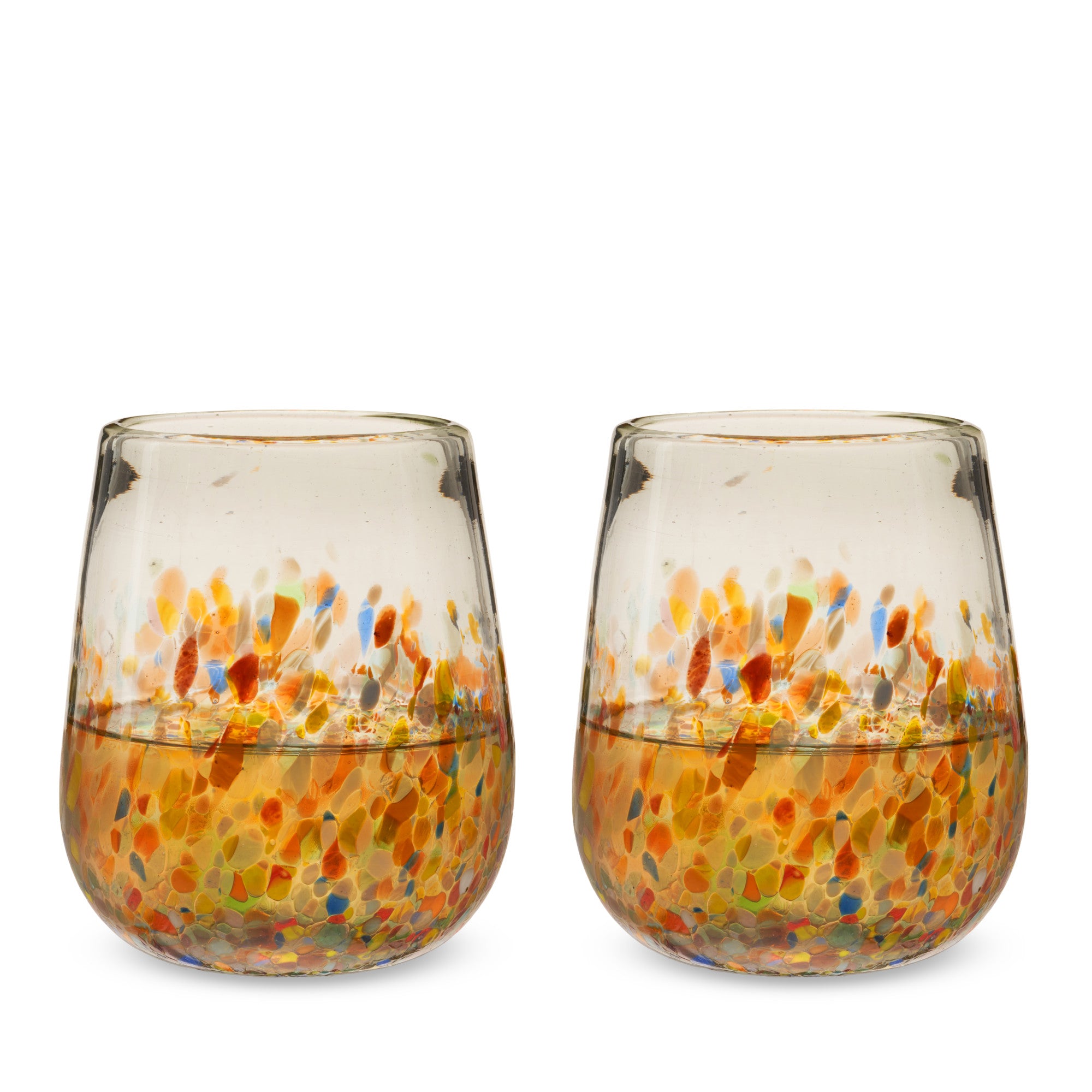Artistico Recycled Stemless Wine Glass Set by Twine Living®