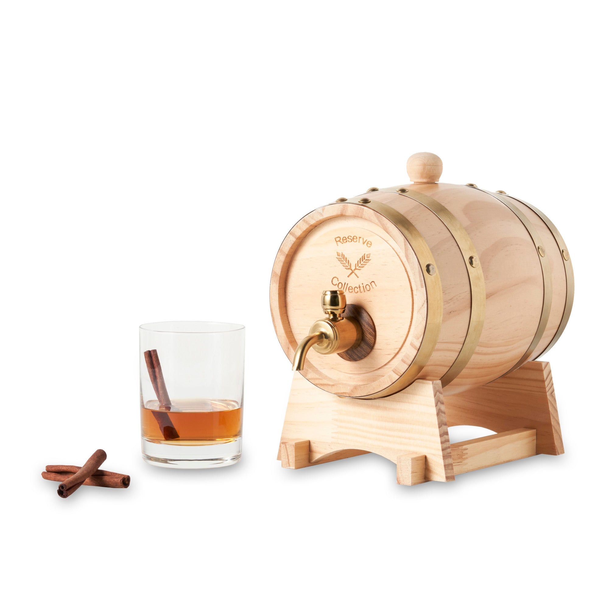 Whiskey Barrel Drink Dispenser by Foster & Rye™