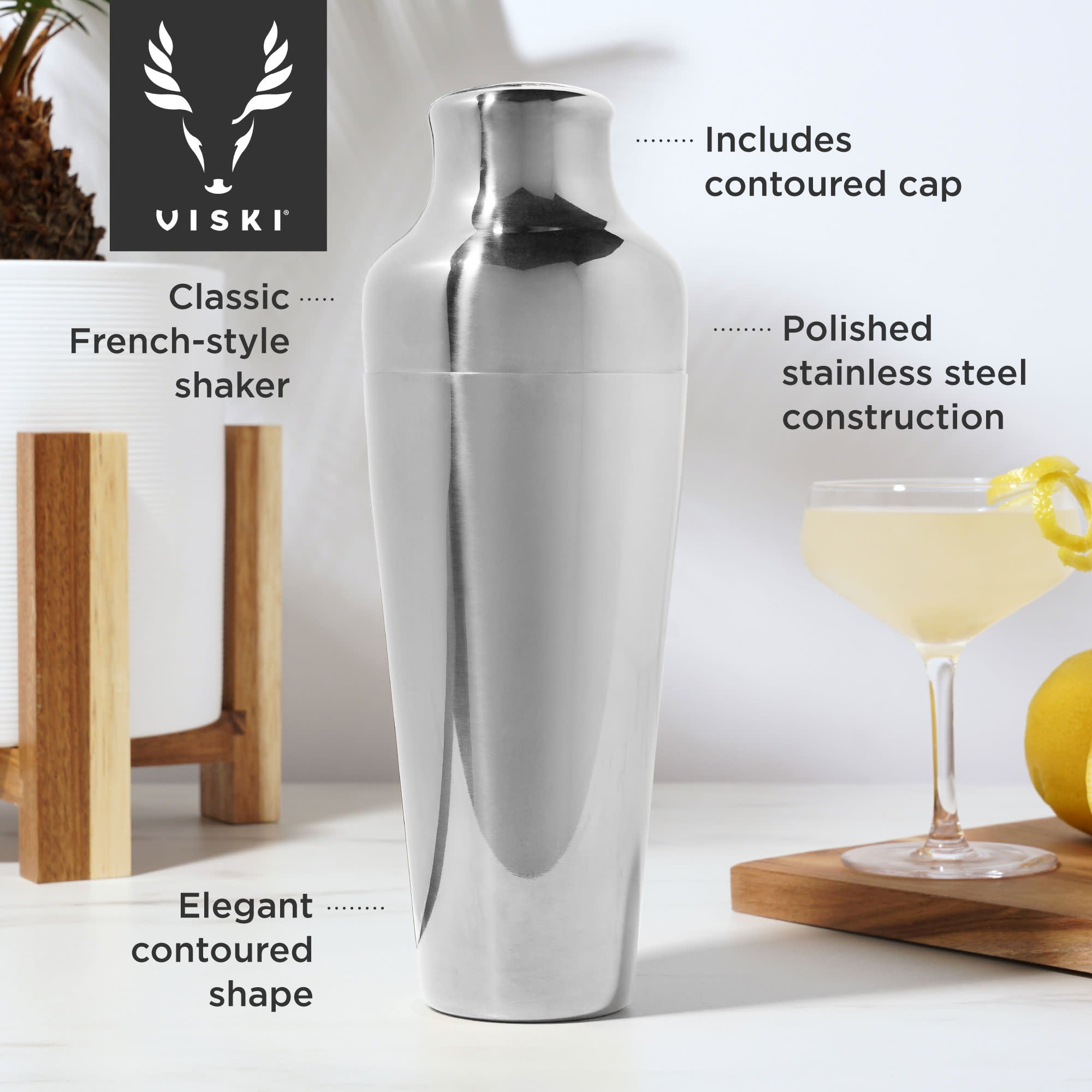Silver Parisian Cocktail Shaker by Viski® (10980)