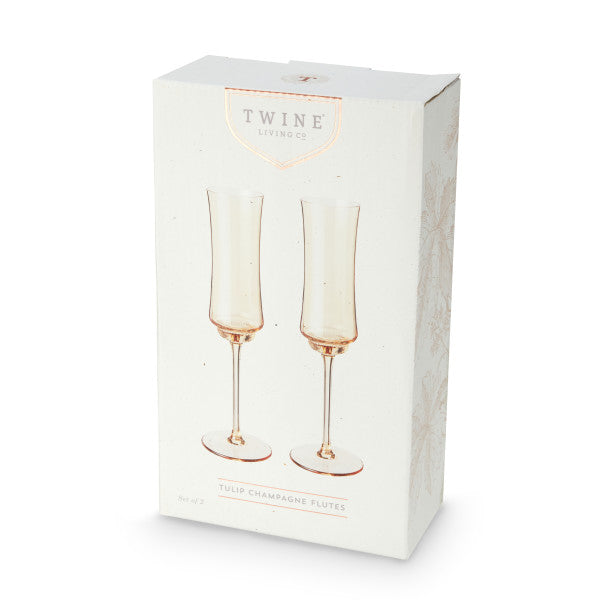 Tulip Champagne Flute in Amber by Twine Living (10877)