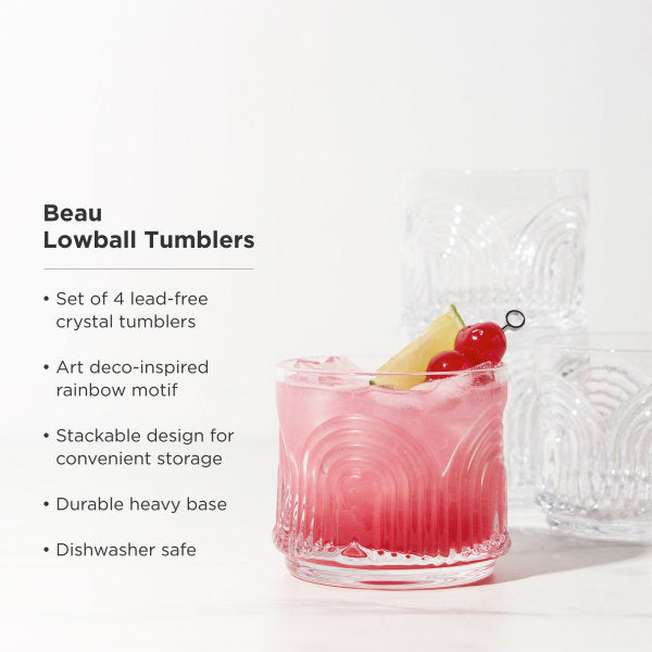 Beau Lowball Tumblers set of 4 by Viski (10606)