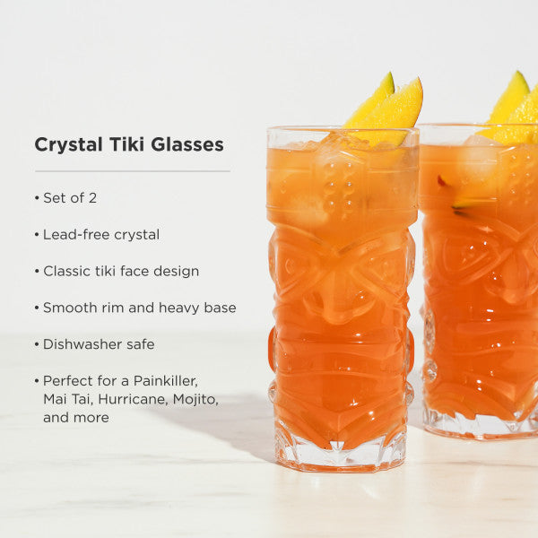 Crystal Tiki Glasses by Viski® (10117)