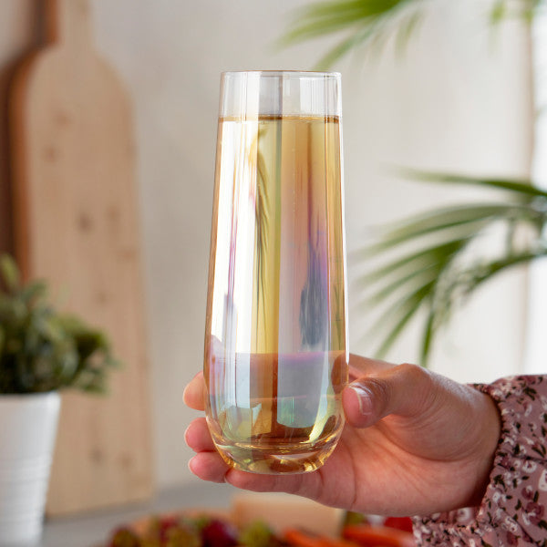 Luster Stemless Champagne Flute Set by Twine (10608)