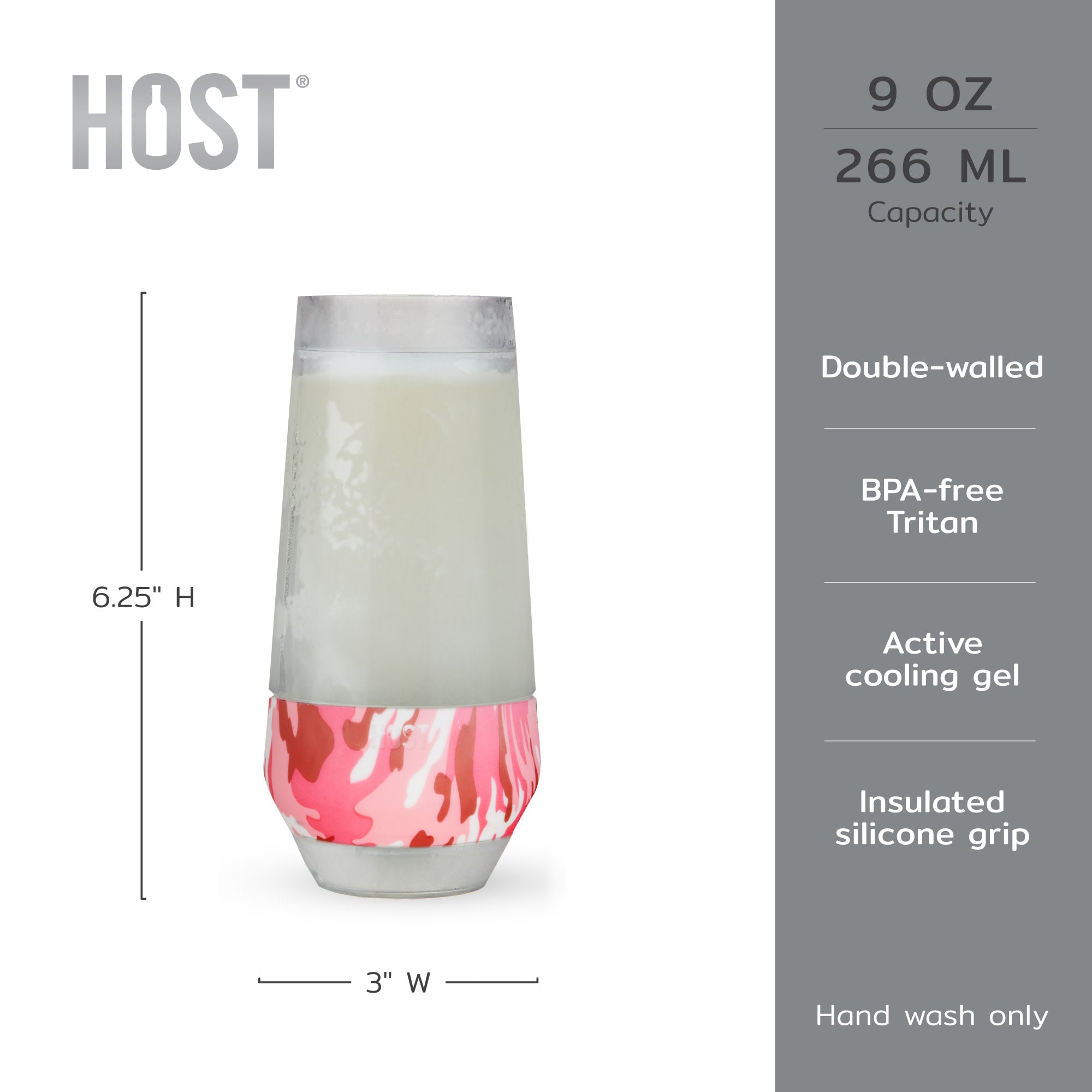 Champagne FREEZE™ in Pink Camo set of 2 by HOST® (10041)