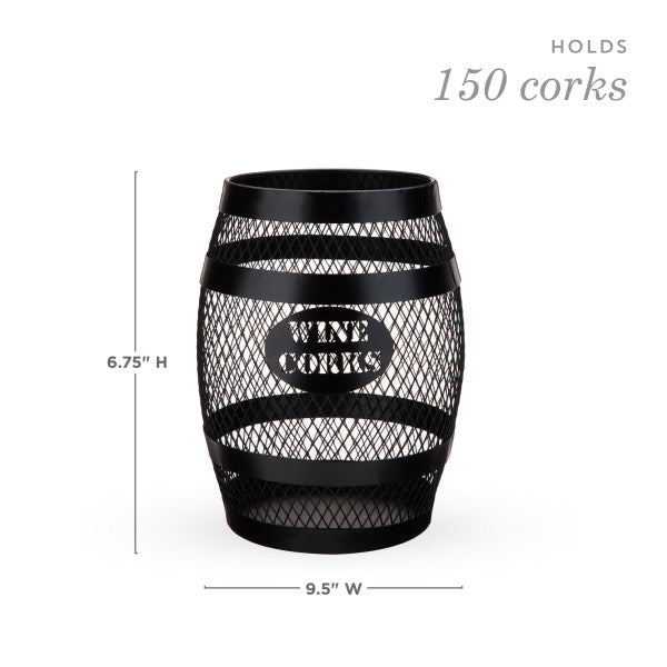 Black Barrel Cork Holder by Twine (10882)