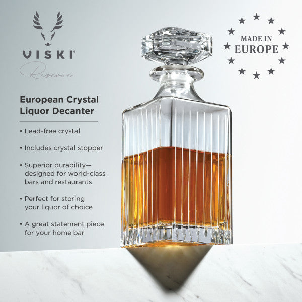 Reserve European Crystal Liquor Decanter by Viski® (10109)