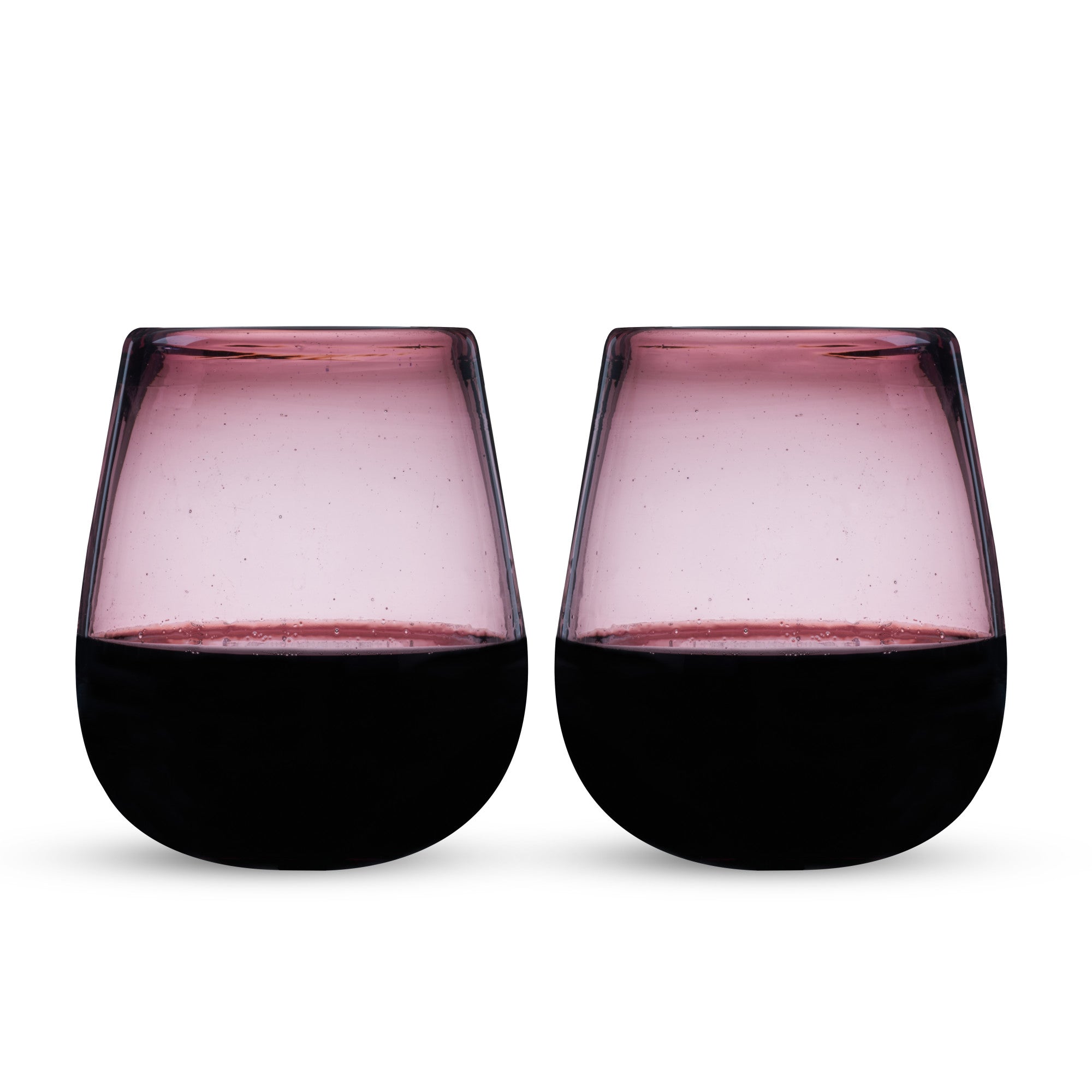 Rosado Recycled Stemless Wine Glass Set by Twine Living (11026)