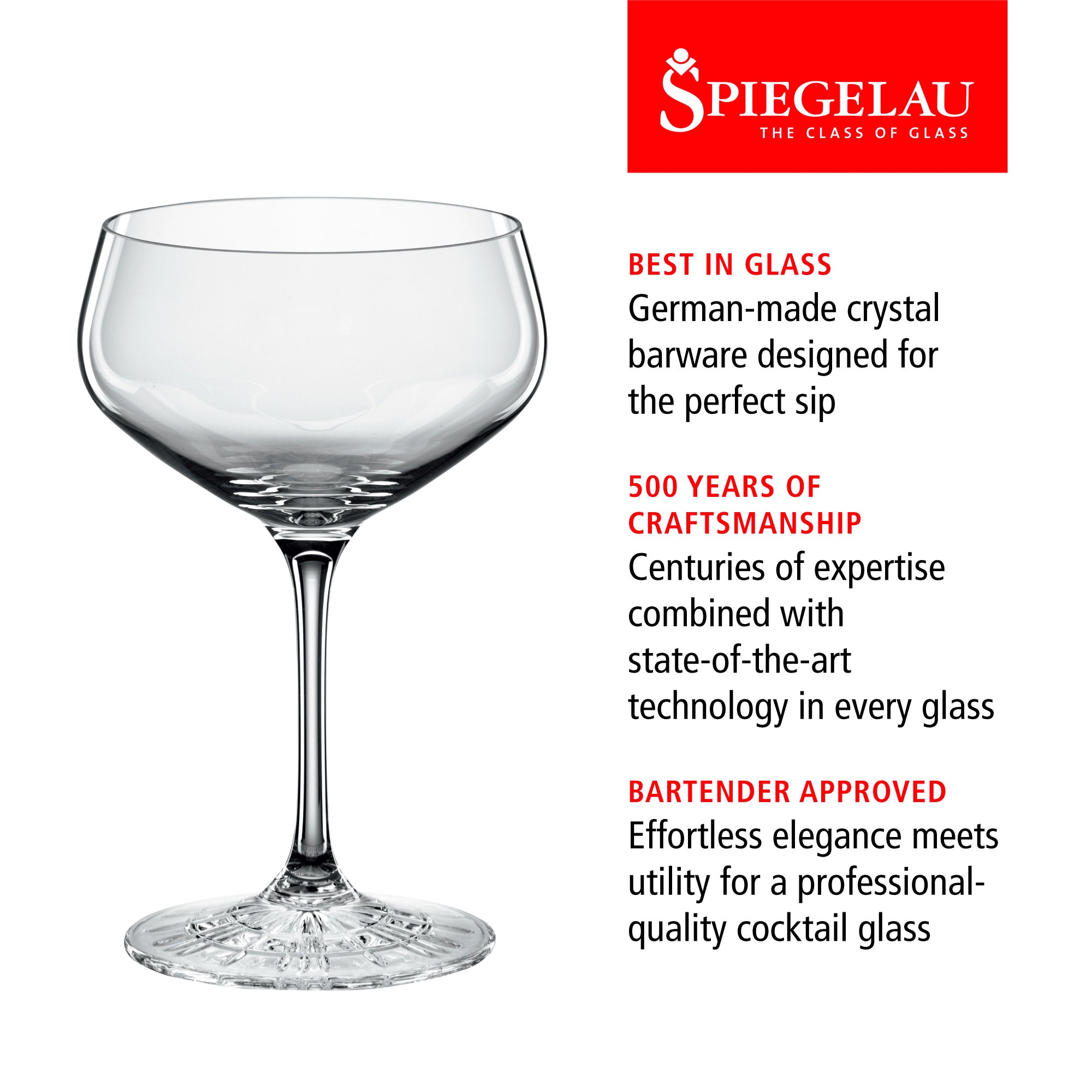 Spiegelau 8.3 oz Perfect Coupette Glass (set of 4)