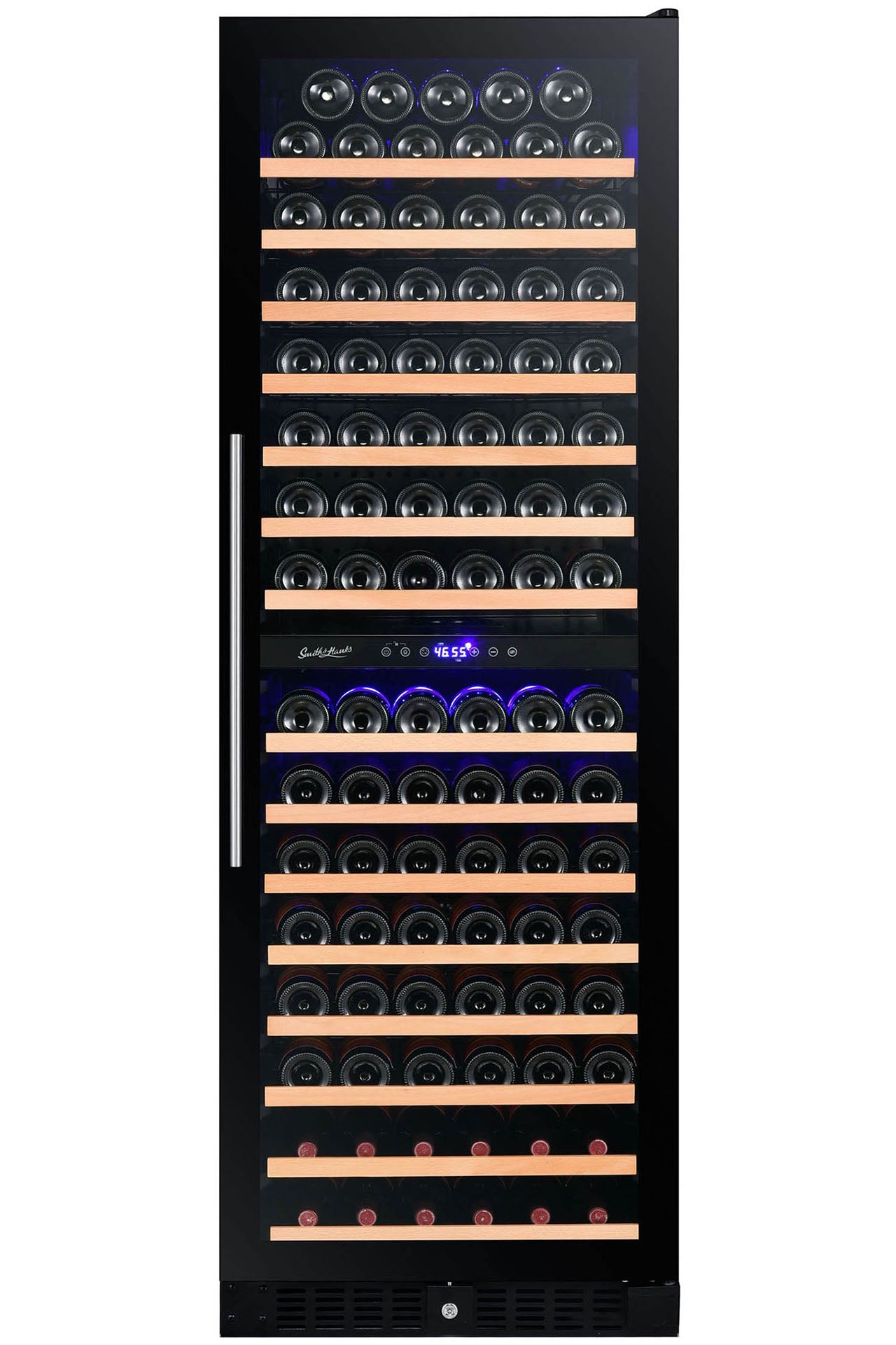 Smith & Hanks - 24" 166-Bottle Dual-Zone Glass Door Built-in/Freestanding Wine Cooler (RE100017)