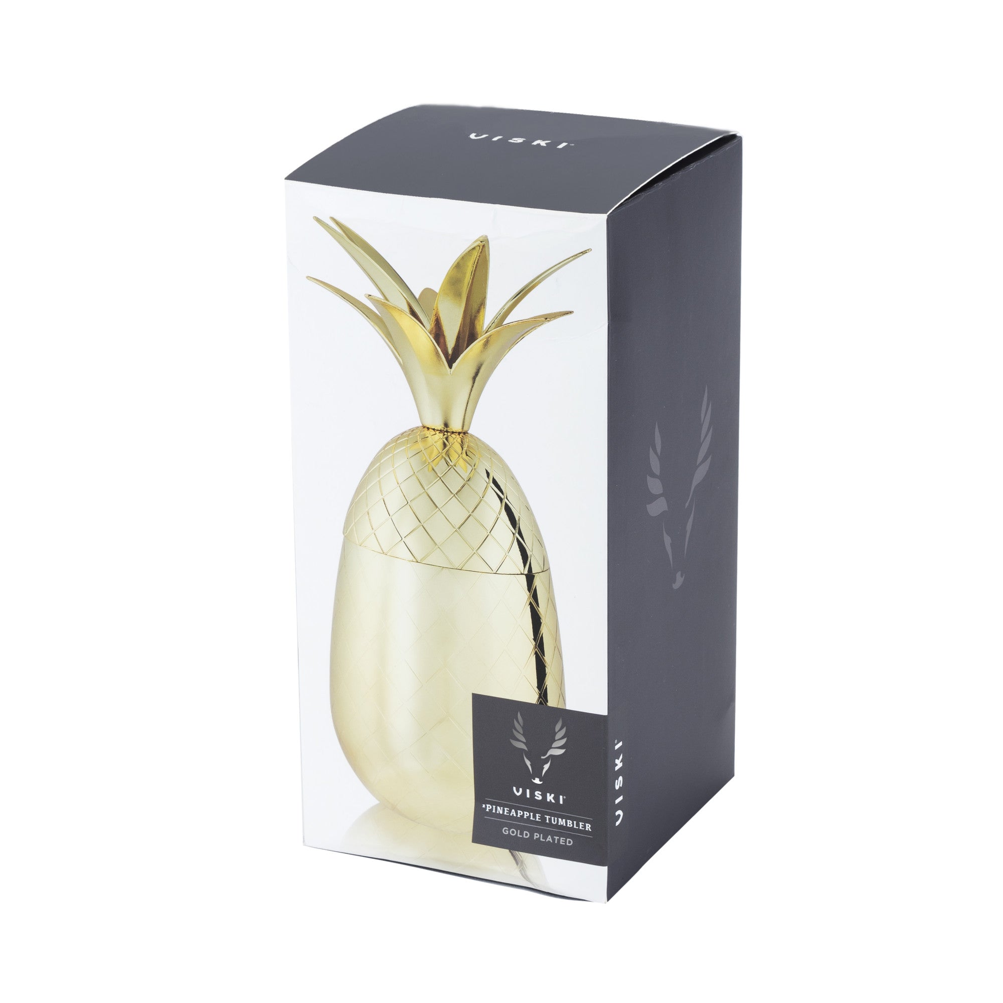 16oz Gold Pineapple Tumbler by Viski® (6437) Drinkware Viski