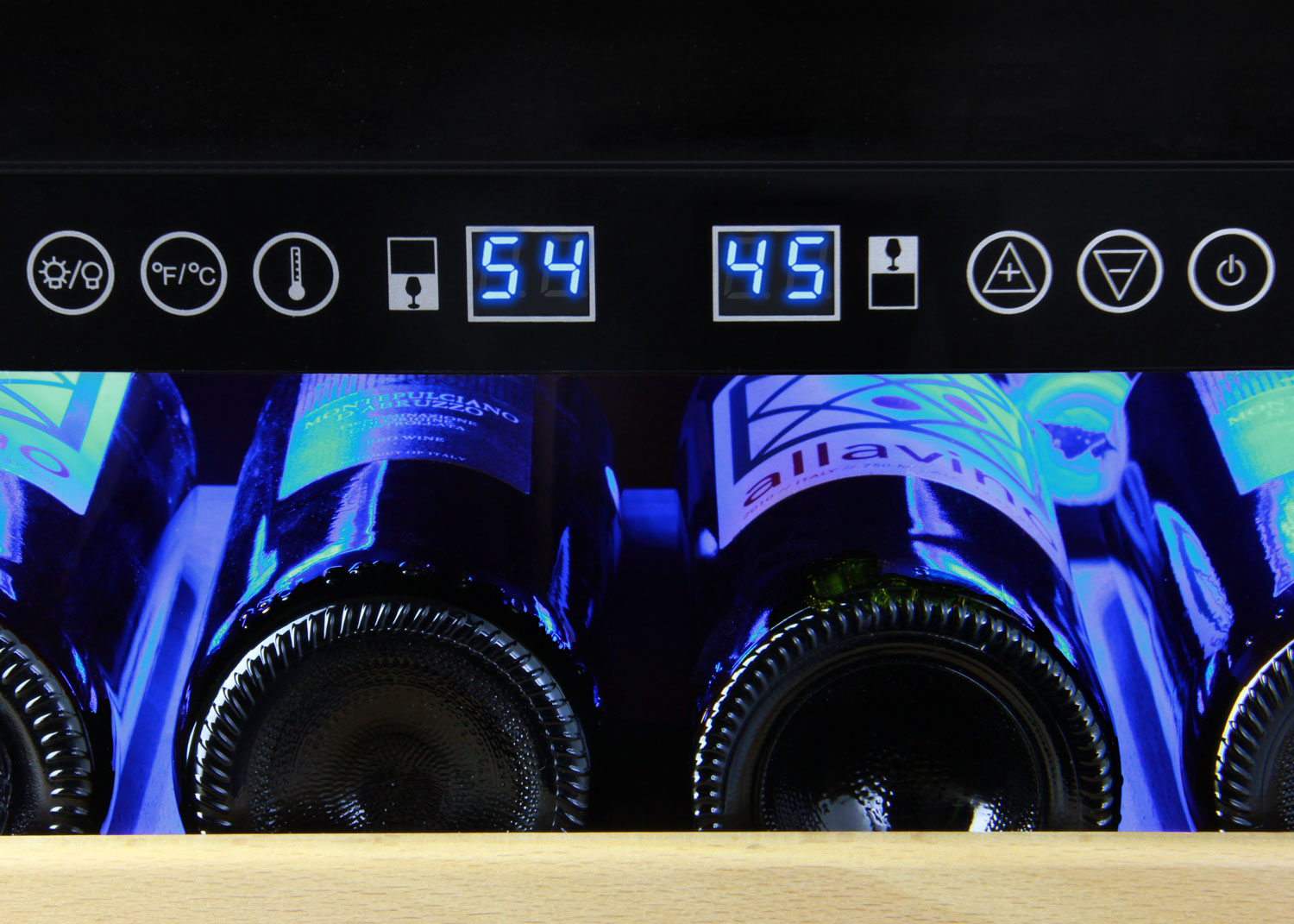 Allavino - 48"  346-Bottle Three-Zone FlexCount Classic II Tru-Vino Side by Side Wine Cooler (BF 3Z-YHWR7274-S20)