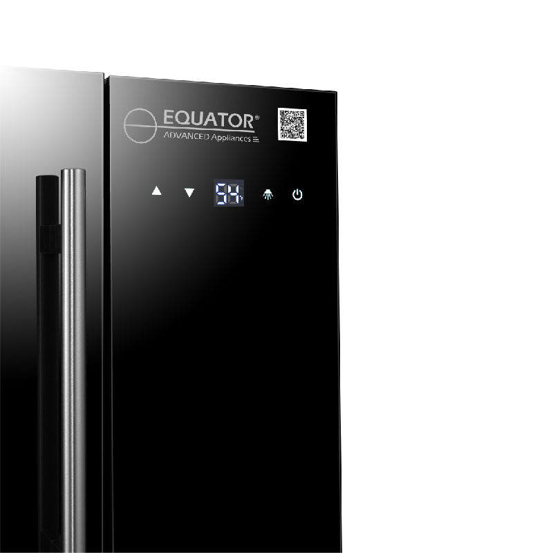 Equator Advanced Appliances - 25" 16-Bottle Single-Zone Sleek Black Wine Cooler (WR 16)