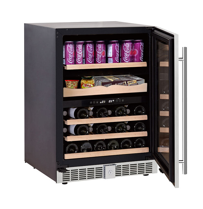 Equator Advanced Appliances - 24" 43-Bottle Dual-Zone Stainless Steel Wine and Beverage Center (GC 43)