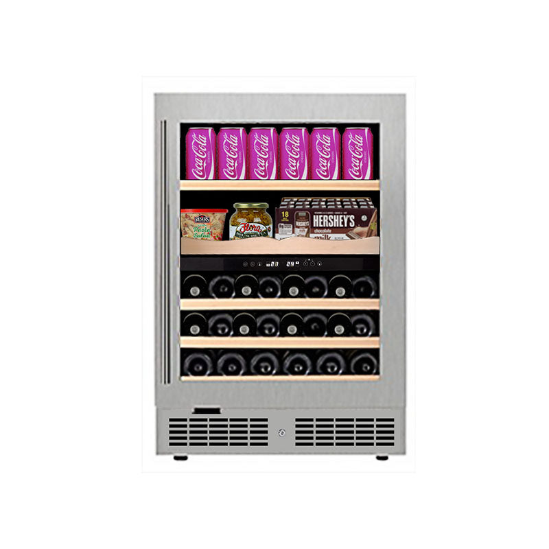 Equator Advanced Appliances - 24" 43-Bottle Dual-Zone Stainless Steel Wine and Beverage Center (GC 43)