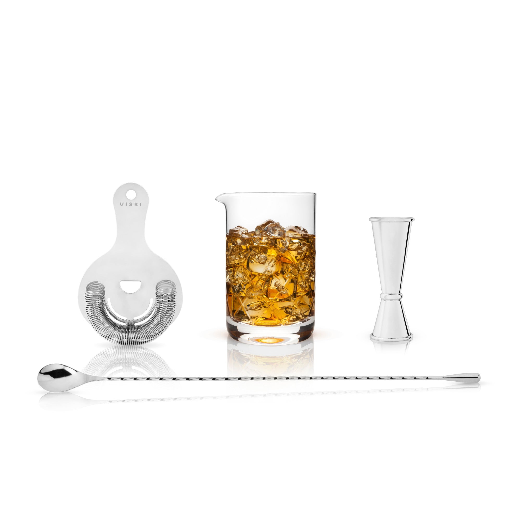 4-Piece Stainless Steel Mixologist Barware Set by Viski® (5307) Liquor Accessories Viski