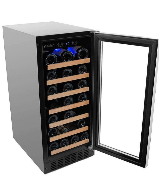 Smith & Hanks - 15" 34-Bottle Single-Zone Built-in/Freestanding Wine Cooler (RE100007)