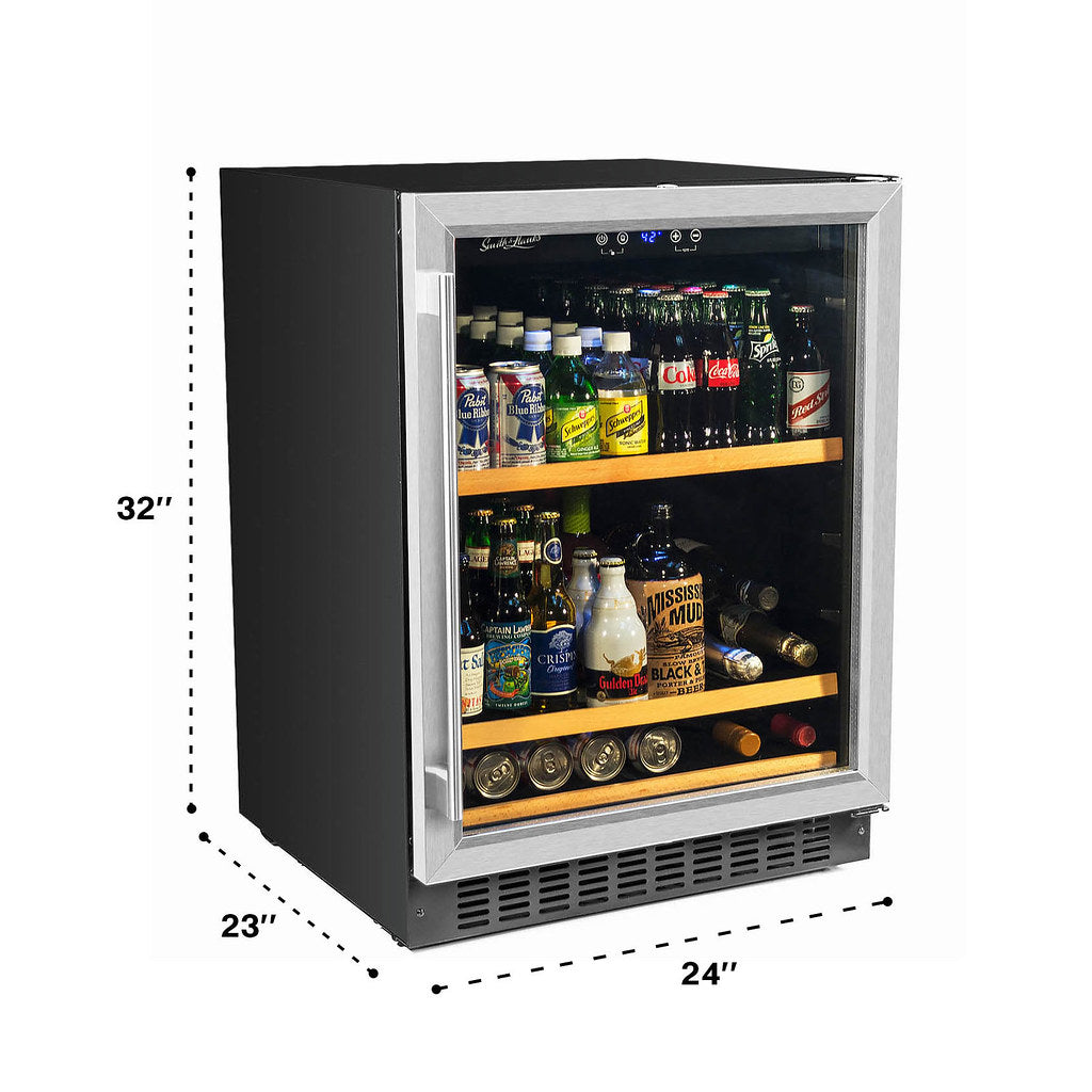 Smith & Hanks - 24" 178-Can Single-Zone Built-in/Freestanding Beverage Center (RE100012)