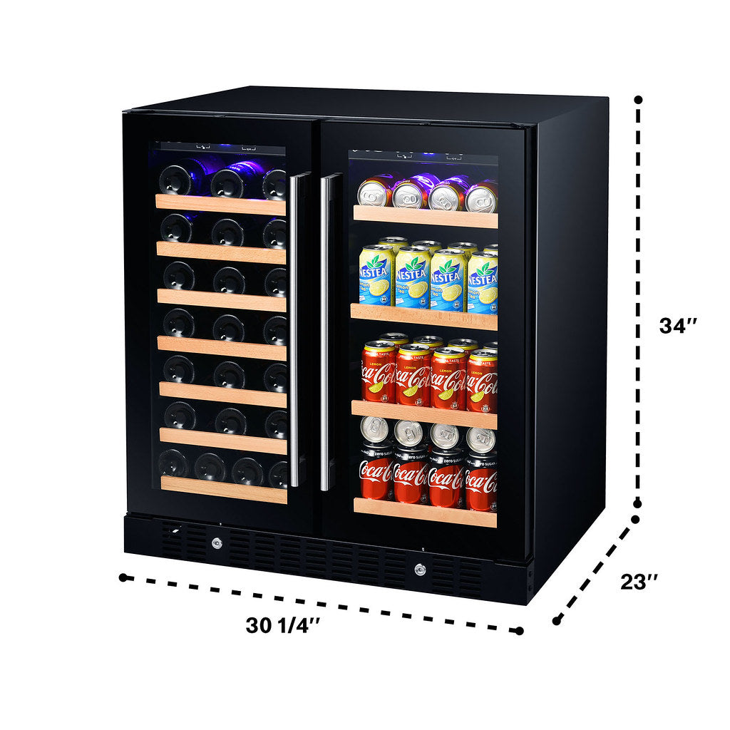 Smith & Hanks - 32" Dual-Zone Built-in/Freestanding Wine & Beverage Center (RE100018)