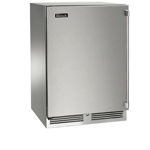 Perlick - 24" Dual-Zone Indoor Undercounter Stainless Steel Wine Cooler/Refrigerator Combination (HP24CS-4)