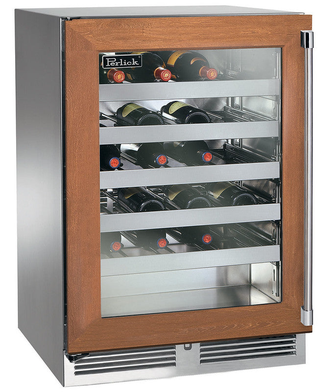 Perlick - 24" 40-Bottle Single-Zone Indoor Undercounter C-Series Stainless Steel Wine Cooler (HC24WB-4)