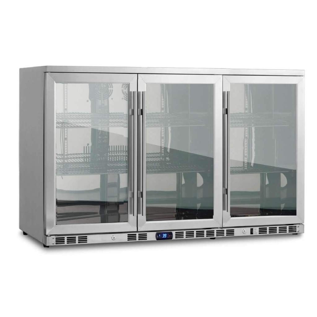 KingsBottle - 53" Low-E Heated Glass Triple Door Beverage Center (KBU328M)
