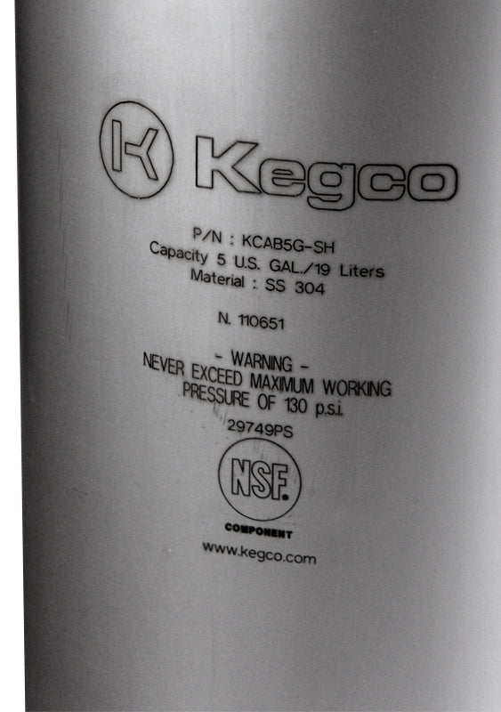Kegco - 5 Gallon Ball Lock Keg - Strap Handle (AB5G-SH)