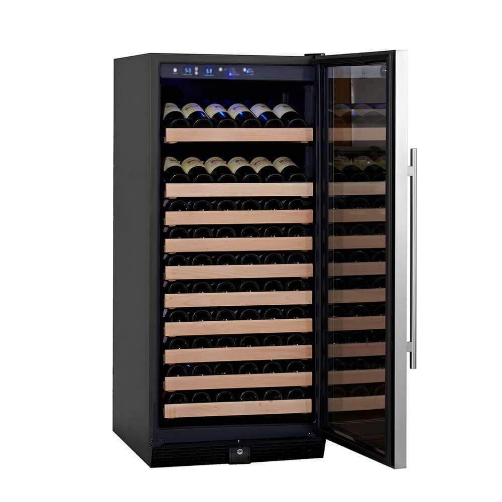 KingsBottle - 24" 100-Bottle Single-Zone Built-in/Freestanding Glass Door Wine Cooler (KBU100WX)